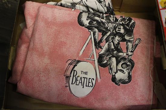 Pair of Stoomweverij Nijverheid The Beatles curtains